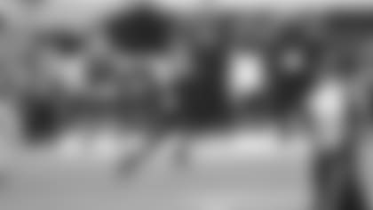 Jacksonville Jaguars wide receiver Collin Johnson (19) reaches to make a catch during an NFL football game against the Cleveland Browns on Sunday, November 29, 2020 in Jacksonville, Florida. (Logan Bowles/NFL)