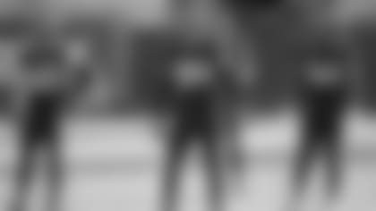 Jacksonville Jaguars safety Andrew Wingard (42), defensive end Dawuane Smoot (94) and linebacker Myles Jack (44) set up for a play during the second half of an NFL football game against the Tennessee Titans, Sunday, Dec. 13, 2020, in Jacksonville, Fla. (AP Photo/Phelan M. Ebenhack)