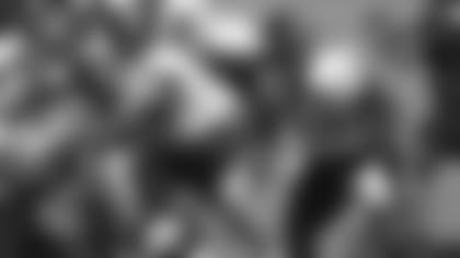 Jacksonville Jaguars offensive tackle Cam Robinson (74) performs a drill during an NFL football workout, Friday, Aug. 14, 2020, in Jacksonville, Fla. (Logan Bowles via AP)