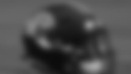 A detailed view of a Jacksonville Jaguars helmet during training camp, Saturday, July. 28, 2018 in Jacksonville, Fla. (Logan Bowles via AP Images)