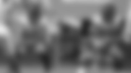 Jacksonville Jaguars center Brandon Linder (65) and guard Andrew Norwell (68) against the Tennessee Titans in an NFL game Sunday, September 23, 2018 in Jacksonville, Fl. (Rick Wilson via AP)