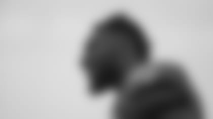 Jacksonville Jaguars defensive end Yannick Ngakoue (91) smiles during training camp, Saturday, July. 28, 2018 in Jacksonville, Fla. (Logan Bowles via AP Images)