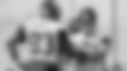 Jacksonville Jaguars defensive tackle Calais Campbell (93) and  defensive tackle Taven Bryan (90) practices during organized team activities, Friday, May. 25, 2018 in Jacksonville, Fla. (Logan Bowles / AP)