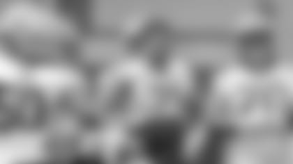 OL Zach Tom, Josh Myers and Royce Newman