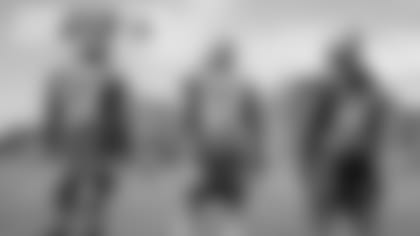 Linebackers Kamal Martin, Ty Summers and Oren Burks