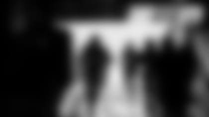 Packers run through the tunnel pregame