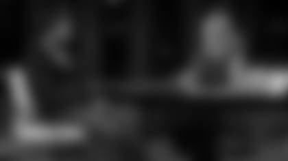 Chelsea Handler interviews Nate Ebner.Photo from "Chelsea."