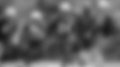 LB C.J. Johnson (47), CB Cre'von LeBlanc (35), and CB Cyrus Jones (24)
