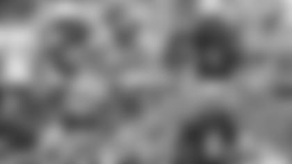 Pictured are Patriots special teams captain Matthew Slater (18), linebacker Matthew Judon (9), defensive back Marcus Jones (25) and kicker Nick Folk (6).