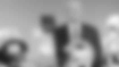 Rookie tight end AJ Derby played in 11 games with seven starts for Arkansas last season.