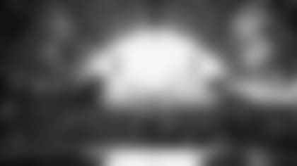 A general view of the draft stage during the 2022 NFL Draft on Thursday, April 28, 2022 in Las Vegas. (Ben Liebenberg/NFL)