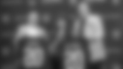 Raiders President, Marc Badain; Chairwoman, San Manuel Band of Mission Indians, Lynn Valbuena; CEO, San Manuel Band of Mission Indians, Loren Gill