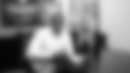 Safety Jordan Richards signs a contract with the Oakland Raiders in Alameda, Calif., Friday, April 5, 2019 at the the Oakland Raiders Practice Facility with his wife, Mary.