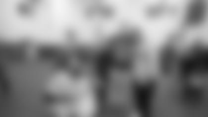 Los Angeles Rams players, and staff, host a holiday party and gift giving with Prison Fellowship Angel Tree for children with incarcerated family members, Monday, December 23, 2019, in Thousand Oaks, CA. (Jeff Lewis/Rams)