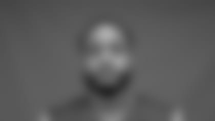 This is a 2020 photo of Tyrique McGhee of the Los Angeles Rams NFL football team.  This image reflects the Los Angeles Rams active roster as of August 8th, 2020 when this image was taken. (Los Angeles Rams)
