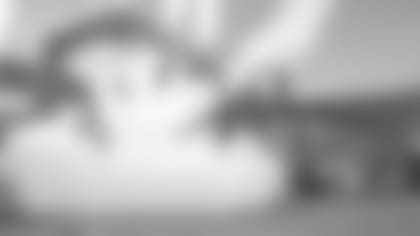 Defensive end (56) Dante Fowler of the Los Angeles Rams is introduced during player introductions before the Rams 30-22 victory over the Dallas Cowboys in a Divisional Playoff NFL football game, Sunday, January 12, 2019, in Los Angeles, CA. (Jeff Lewis/Rams)