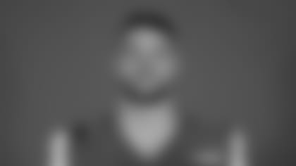 This is a 2020 photo of Morgan Fox of the Los Angeles Rams NFL football team.  This image reflects the Los Angeles Rams active roster as of August 8th, 2020 when this image was taken. (Los Angeles Rams)