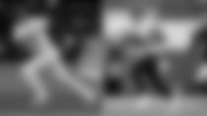 Left: P Shohei Ohtani (AP Photo/Mark J. Terrill); Right: QB Lamar Jackson (Baltimore Ravens Photos/Shawn Hubbard)