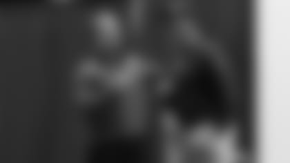 Raven's Head Coach John Harbaugh with his brother, Jim.