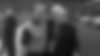 Head Coach John Harbaugh and Gil Brandt