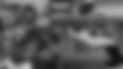 Left: RB Kenjon Barner; Right: WR James Proche