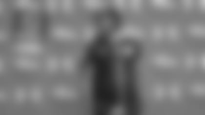 Baltimore Ravens quarterback Lamar Jackson answers questions from the media after an NFL football team practice, Thursday, June 16, 2022, in Owings Mills, Md.