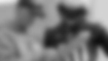 From left: OC Todd Monken, TE Isaiah Likely