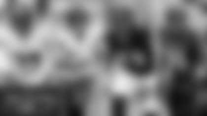 First: OLB Matthew Judon; Second: TE Mark Andrews; Third: T Orlando Brown Jr.; Last: DE Yannick Ngakoue