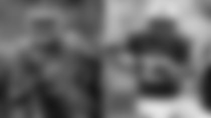 Clemson wide receiver Tee Higgins and Wisconsin running back Jonathan Taylor.