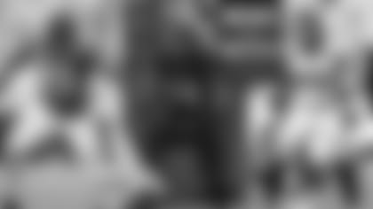 Left: DE Calais Campbell; Center" DT Brandon Williams; Right: DE Derek Wolfe