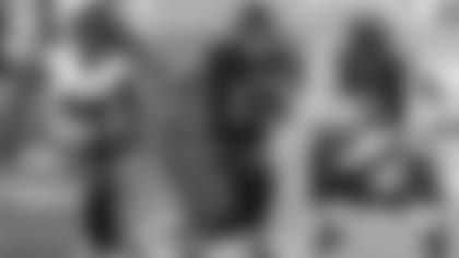 Left: WR Miles Boykin; Center: WR Devin Duvernay; Right: WR Marquise 'Hollywood' Brown