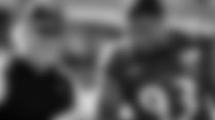 Left: Defensive Coordinator Don Martindale; Right: DE Calais Campbell