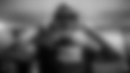 Odafe during his first time at the Owings Mills Training Facility.