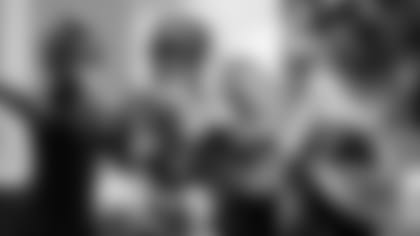 Left: QB Lamar Jackson; Center: T Alejandro Villanueva; Right: WR Rashod Bateman