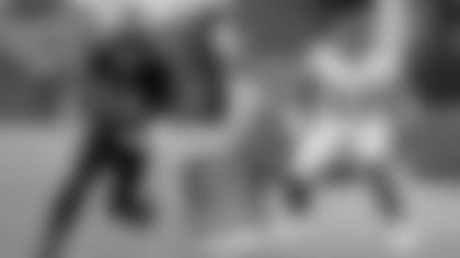 Philadelphia Eagles' Jalen Reagor returns a kick during the second half of an NFL football game against the Philadelphia Eagles, Sunday, Dec. 26, 2021, in Philadelphia. Kansas City Chiefs offensive tackle Lucas Niang (67) takes his stance during an NFL football game against the Los Angeles Chargers Thursday, Dec. 16, 2021, in Inglewood, Calif.