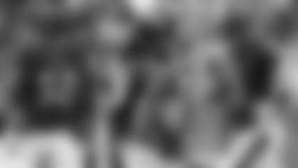 L.J. Fort, Chris Moore and Robert Griffin III