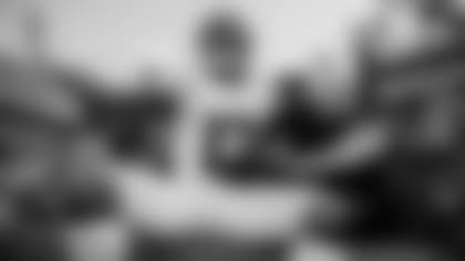 Baltimore Ravens WR Mike Wallace celebrates his touchdown with the famous Lambeau Leap.