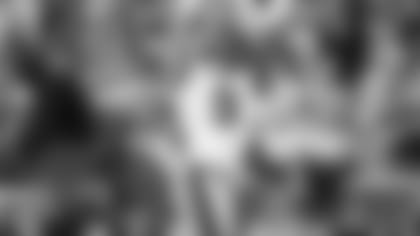 S Geno Stone intercepts a pass.