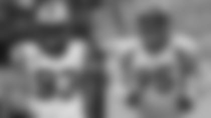 Carolina Panthers defensive tackle Gerald McCoy & Denver Broncos defensive end Derek Wolfe.