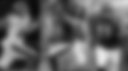 Left: DB Anthony Levine Sr.; Center: QB Trace McSorley; Right: NT Justin Ellis