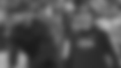 Left: Ravens DB Coach Anton Lynn; Right: Ravens OLB Coach Drew Wilkins