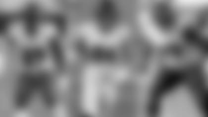 Left: CB Tavon Young; Center: TE Nick Boyle; Right: T Ronnie Stanley