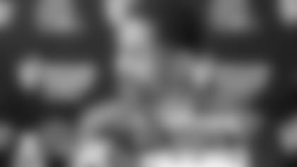 Browns Vice President of Player Personnel Andrew Berry talks to reporters in 2017.