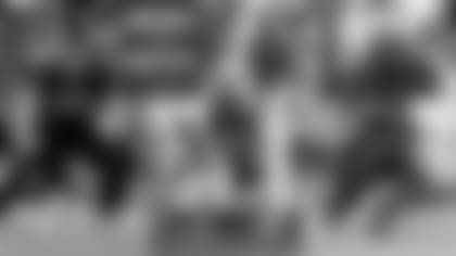 Left: C Bradley Bozeman; Center: DT Brandon Williams; Right: OLB Josh Bynes