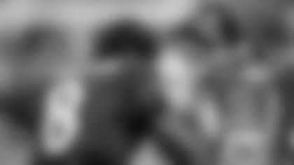 Baltimore Ravens quarterback Lamar Jackson (8) celebrates a touchdown pass with head coach John Harbaugh during the second half of an NFL football game against the Minnesota Vikings, Sunday, Nov. 7, 2021, in Baltimore.