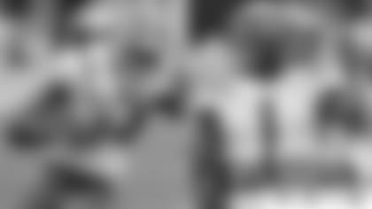 Left: Floriday TE Kyle Pitts; Right: LSU WR Ja'Marr Chase