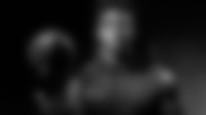 LSU linebacker Patrick Queen poses for a portrait