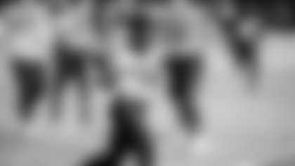 Running back J.D. McKissic during Washington Football Team practice.