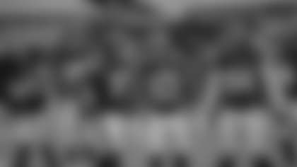 Chase Young, Jonathan Allen, Jon Bostic and Daron Payne wait for the Dallas Cowboys' offense to run a play. (Elijah Walter Griffin Sr./Washington Football Team)