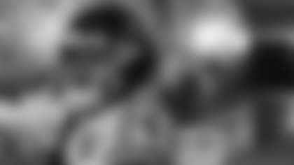 Antonio Gibson looks out at Ford Field before Sunday's game against the Detroit Lions. (Zack Silver/Washington Football Team)